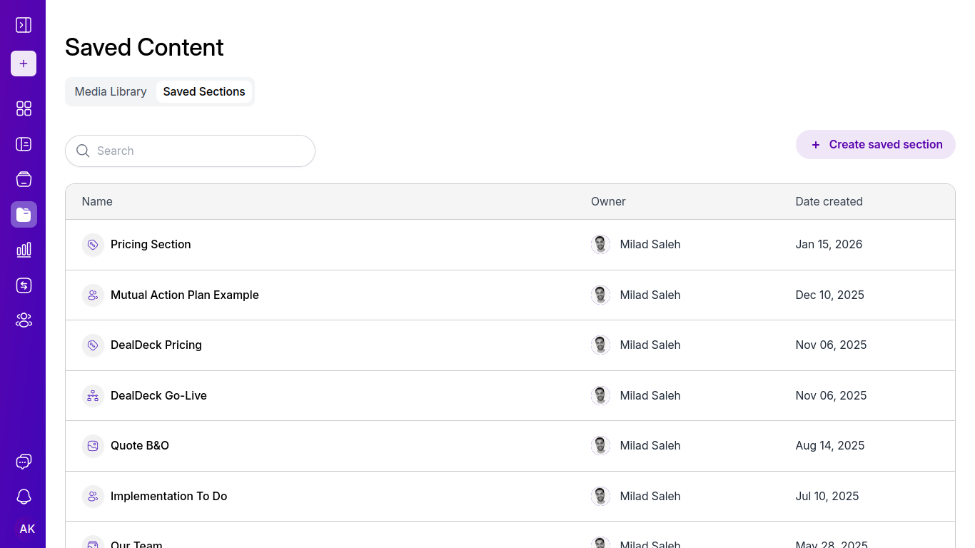 Content Management Interface